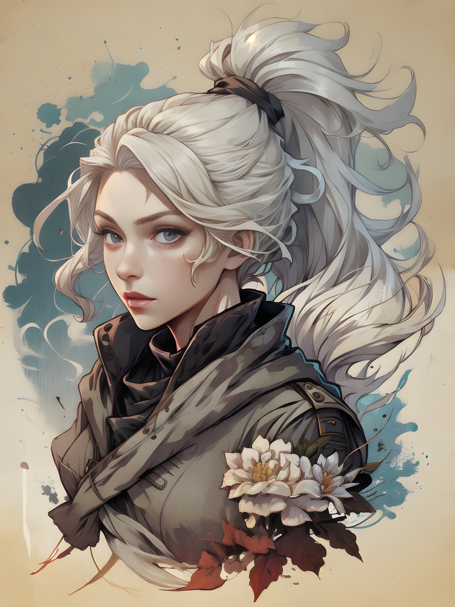 The_central_character_is_a_young_woman_with_platin_Y3XZ1GS0